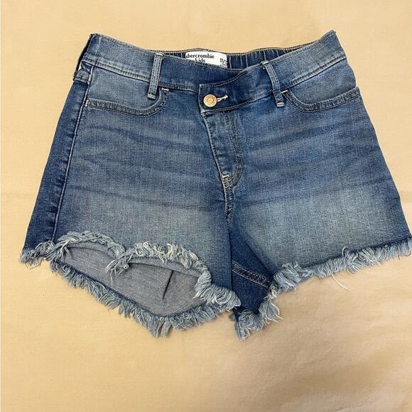 Abercrombie Kids Girls Blue Jean Shorts Cut-Off Style Size 11/12 - Picture 1 of 7